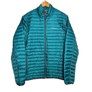 Eddie Bauer Men's EB700 Down Puffer Jacket L Emerald Green Insulated